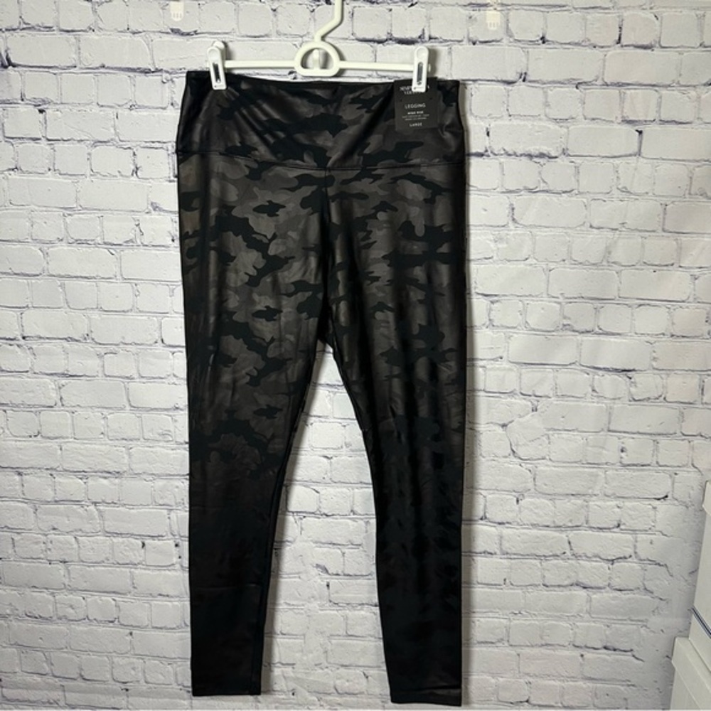 Simply Vera Vera Wang Gray Camouflage Leggings - Picture 1 of 2